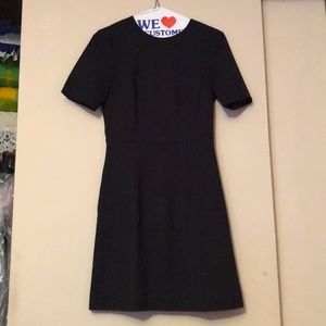 H&M Black structured dress
